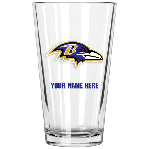 Baltimore Ravens Personalized 16 oz. Pint Glass