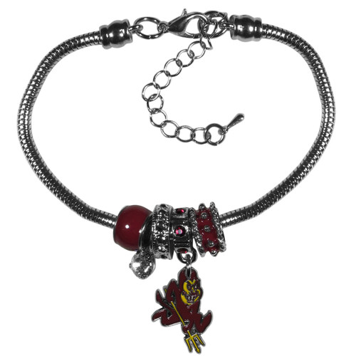 Arizona State Sun Devils Euro Bead Bracelet