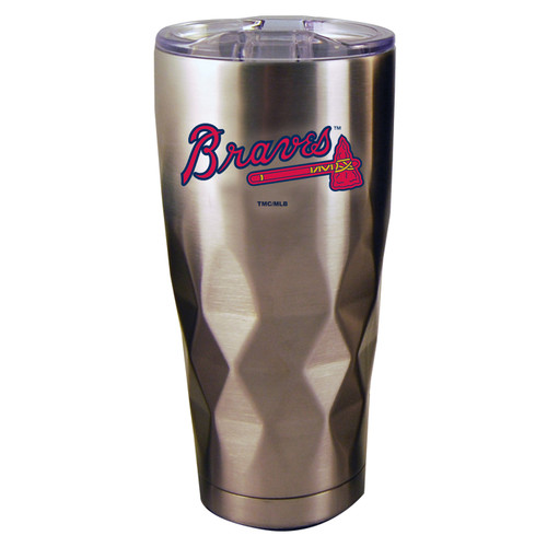 Atlanta Braves 22 oz. Stainless Steel Diamond Tumbler
