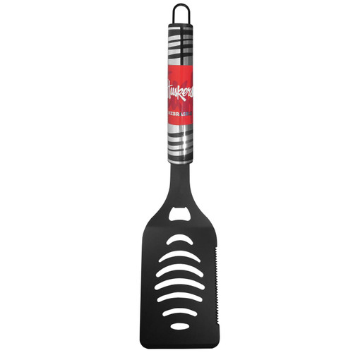 Nebraska Cornhuskers Steel Black Spatula