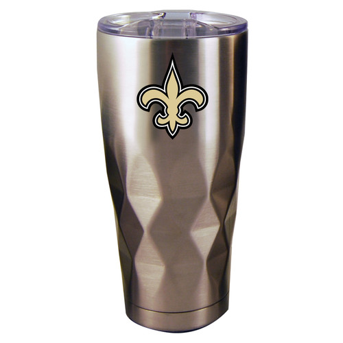 New Orleans Saints 22 oz. Stainless Steel Diamond Tumbler