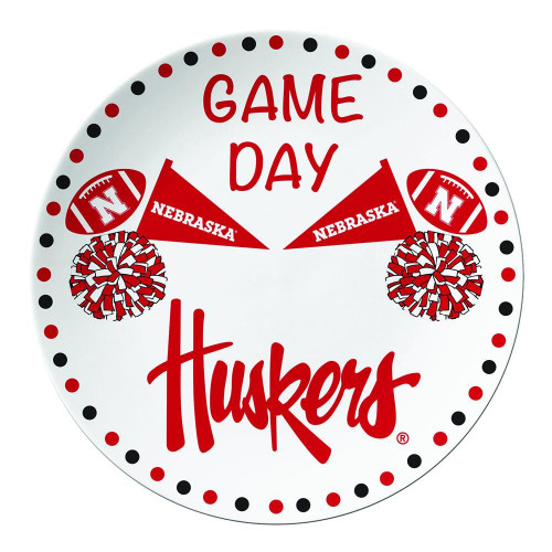 Nebraska Cornhuskers Ceramic Game Day Plate