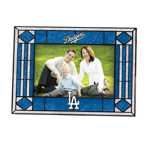 Los Angeles Dodgers Art Glass Horizontal Picture Frame