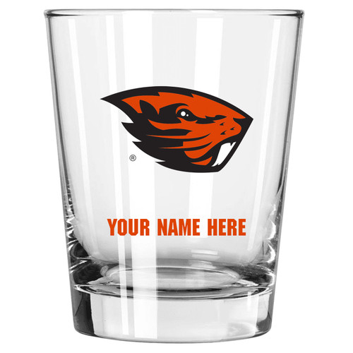 Oregon State Beavers Personalized 15 oz. Double Old Fashioned Glass