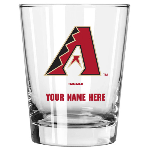 Arizona Diamondbacks Personalized 15 oz. Double Old Fashioned Glass