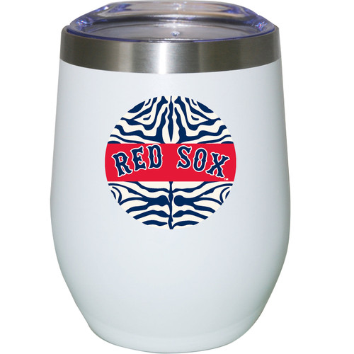 Boston Red Sox 12 oz. White Stainless Steel Stemless Tumbler