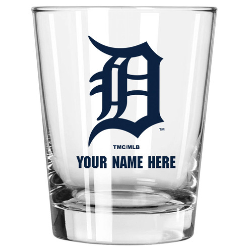 Detroit Tigers Personalized 15 oz. Double Old Fashioned Glass