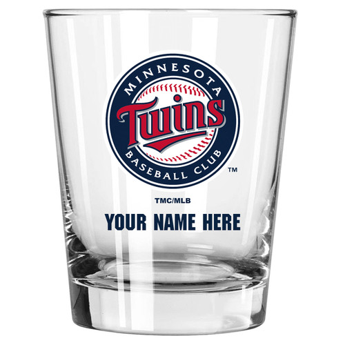 Minnesota Twins Personalized 15 oz. Double Old Fashioned Glass