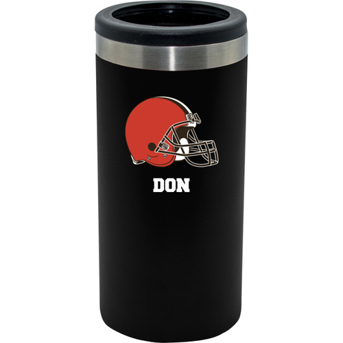 Cleveland Browns Personalized 12 oz. Stainless Steel Slim Can Holder