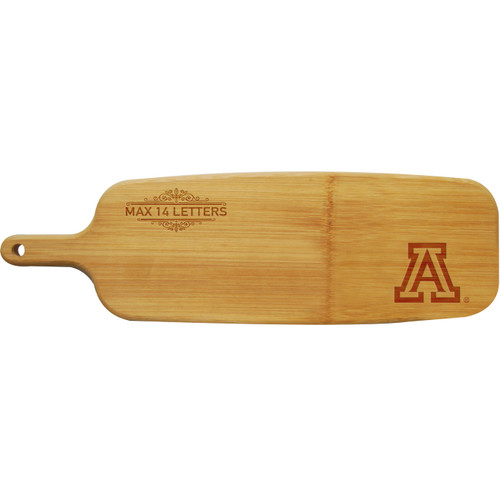 Arizona Wildcats Personalized Paddle Cutting Board
