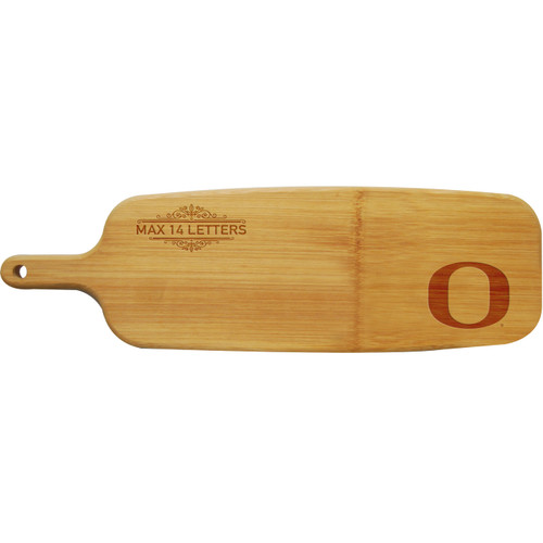 Oregon Ducks Personalized Paddle Cutting Board