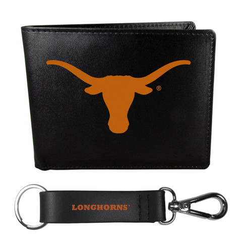 Texas Longhorns Bi-fold Wallet & Strap Key Chain