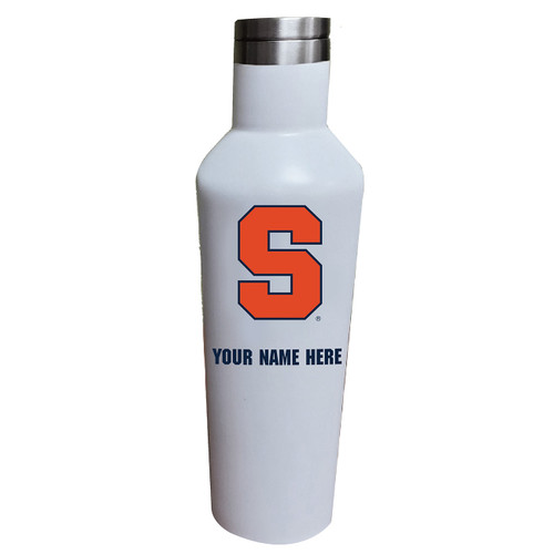 Syracuse Orange Personalized 17 oz. White Stainless Steel Infinity Bottle