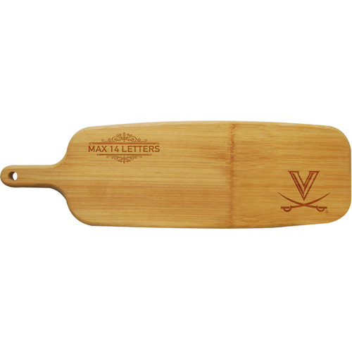 Virginia Cavaliers Personalized Paddle Cutting Board
