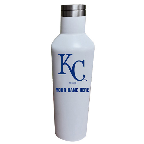 Kansas City Royals Personalized 17 oz. White Stainless Steel Infinity Bottle