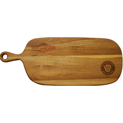 Milwaukee Brewers Personalized Paddle Serving Board