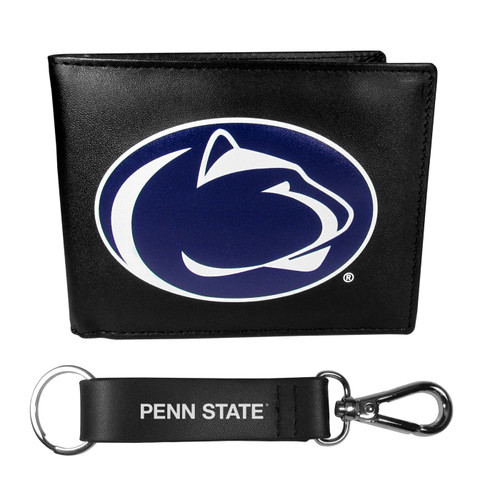 Penn State Nittany Lions Bi-fold Wallet & Strap Key Chain
