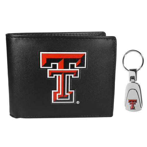 Texas Tech Red Raiders Bi-fold Wallet & Steel Key Chain
