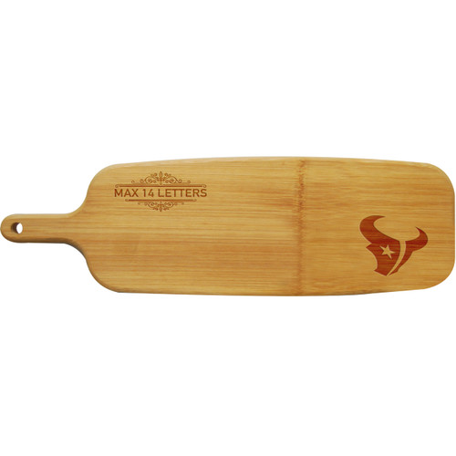 Houston Texans Personalized Paddle Cutting Board