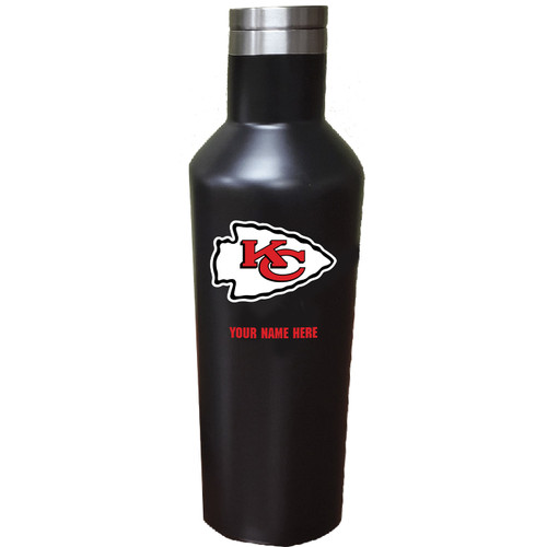 Kansas City Chiefs Personalized 17 oz. Stainless Steel Infinity Bottle