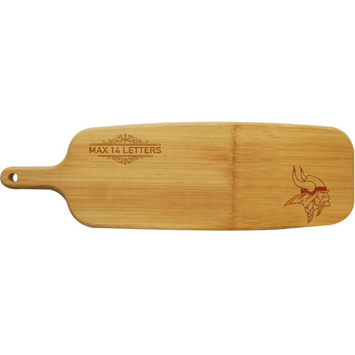 Minnesota Vikings Personalized Paddle Cutting Board