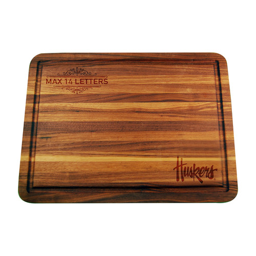 Nebraska Cornhuskers Personalized Cutting & Serving Board