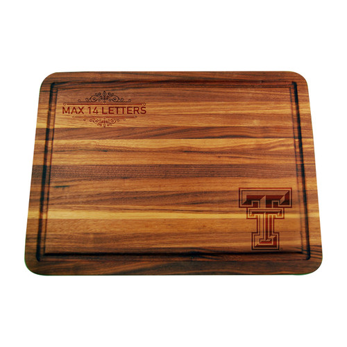 Texas Tech Red Raiders Personalized Cutting & Serving Board