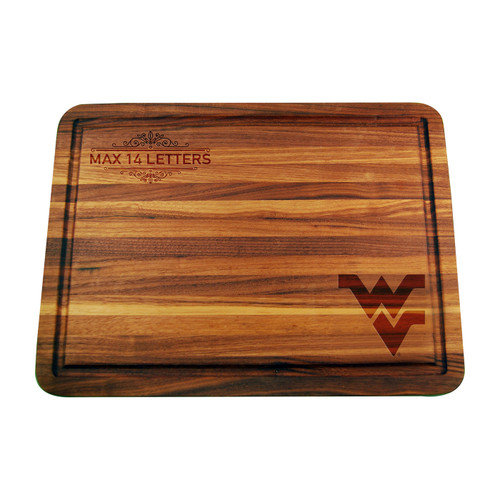 West Virginia Mountaineers Personalized Cutting & Serving Board