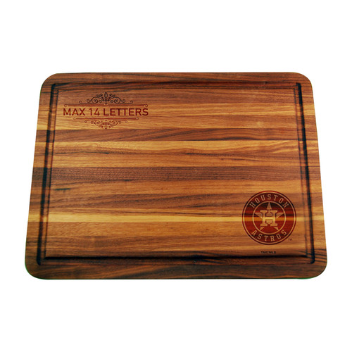 Houston Astros Personalized Cutting & Serving Board