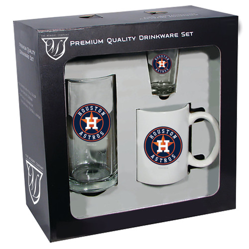 Houston Astros 3 Piece Drinkware Gift Set