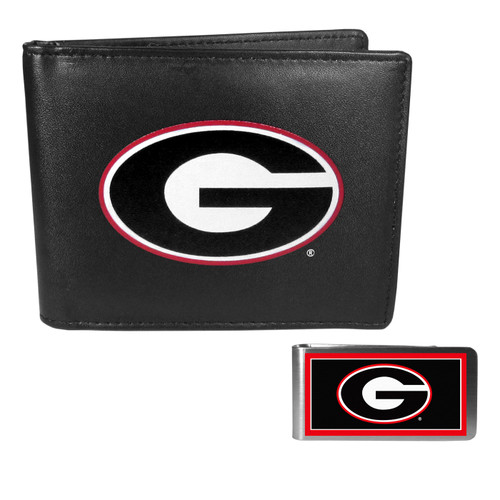 Georgia Bulldogs Bi-fold Wallet & Color Money Clip