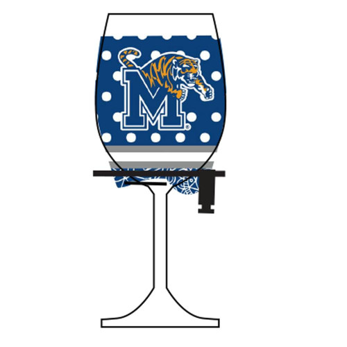 Memphis Tigers Wine Glass Woozie