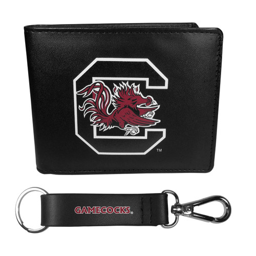 South Carolina Gamecocks Bi-fold Wallet & Strap Key Chain