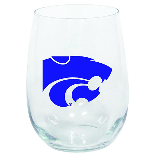 Kansas State Wildcats 15 oz. Stemless Wine Glass