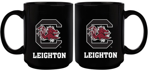 South Carolina Gamecocks Personalized 15 oz. Black Mug