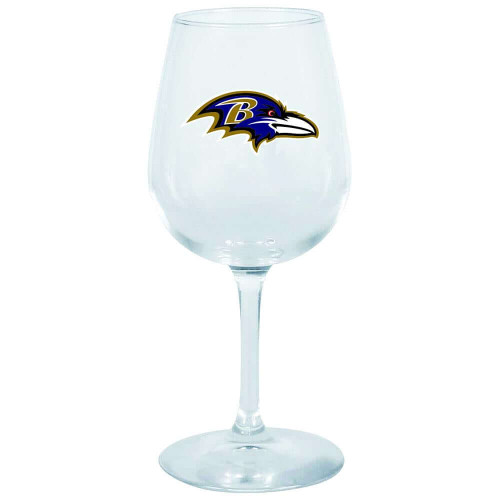 Baltimore Ravens 12.75 oz. Stemmed Wine Glass