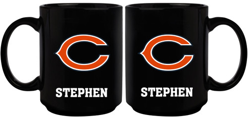 Chicago Bears Personalized 15 oz. Black Mug