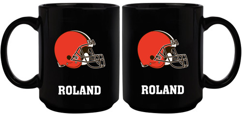 Cleveland Browns Personalized 15 oz. Black Mug