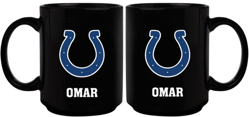 Indianapolis Colts Personalized 15 oz. Black Mug