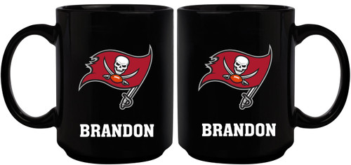 Tampa Bay Buccaneers Personalized 15 oz. Black Mug