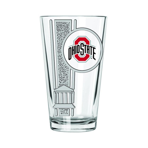Ohio State Buckeyes 16 oz. Etched Decal Pint Glass
