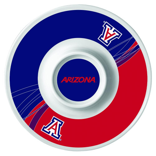 Arizona Wildcats Melamine Dynamic Chip and Dip Bowl