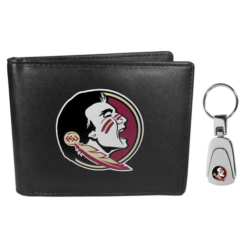 Florida State Seminoles Bi-fold Wallet & Steel Key Chain