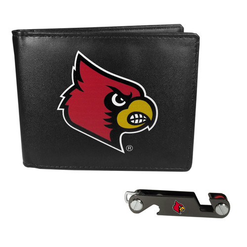 Louisville Cardinals Leather Tri-fold Wallet