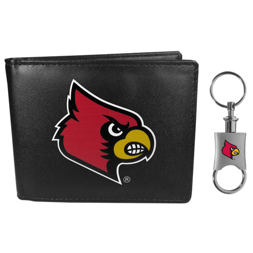 Louisville Cardinals Bi-fold Wallet & Valet Key Chain