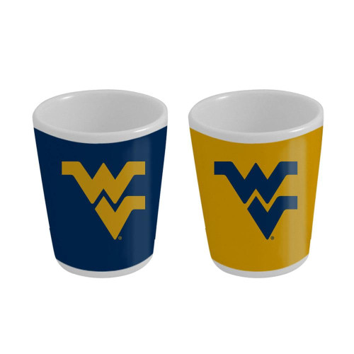 West Virginia Mountaineers 2-Pack 2 oz. Home and Away Shot Glass Set