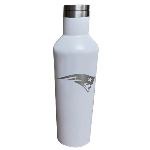 New England Patriots 17 oz. White Stainless Steel Infinity Bottle