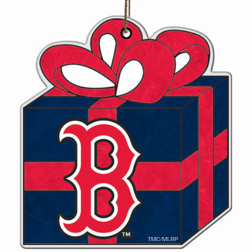 Boston Red Sox Art Glass Gift Ornament