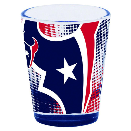 Houston Texans 2 oz. Full Wrap Highlight Bottom Shot Glass