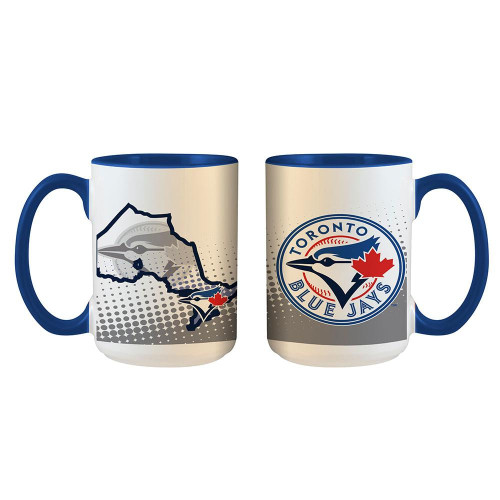 Toronto Blue Jays 15 oz. Ceramic Inner Color State of Mind Mug